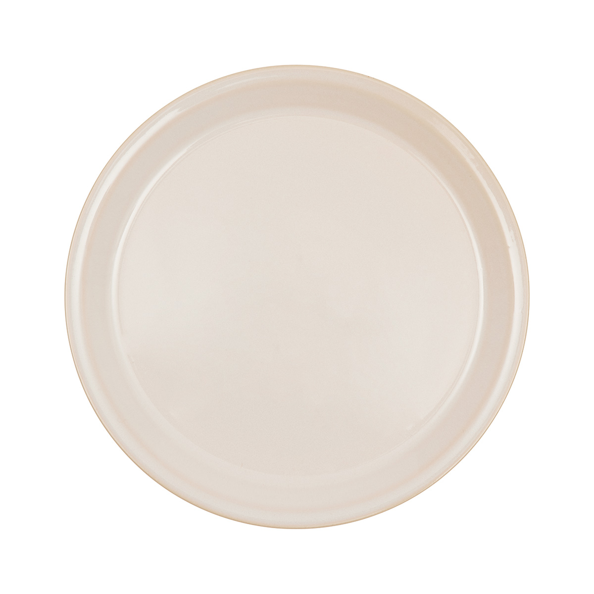 Assiette creuse blanc en terre cuite Ø22xH1,9cm