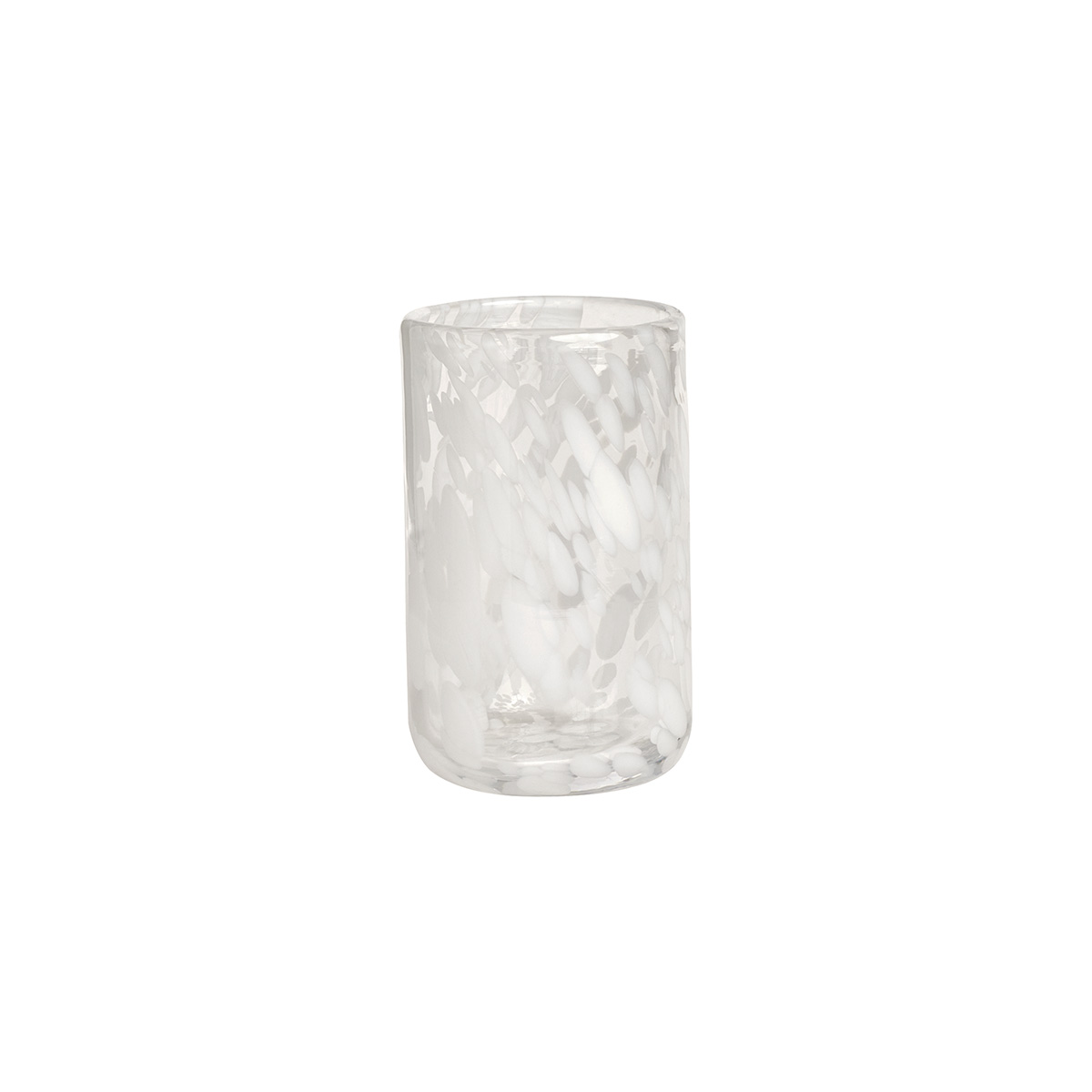Vase transparent en verre Ø6,8xH10,5cm