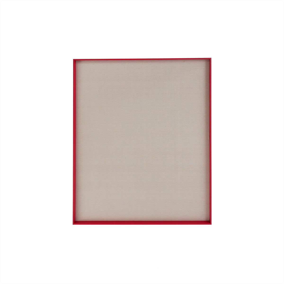Tableau d'affichage rouge en bois H120x100x5cm