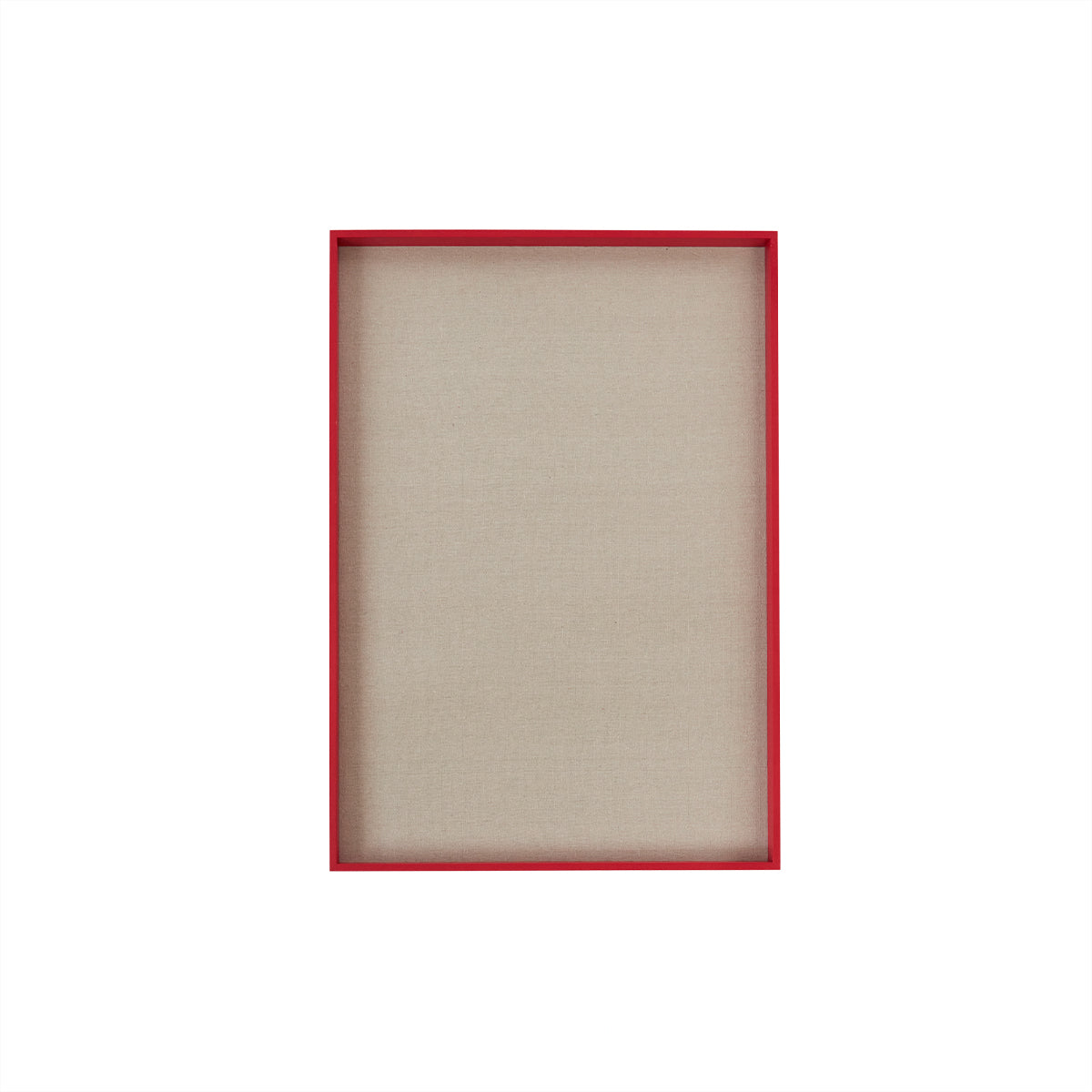 Tableau d'affichage rouge en bois H78x55x5cm