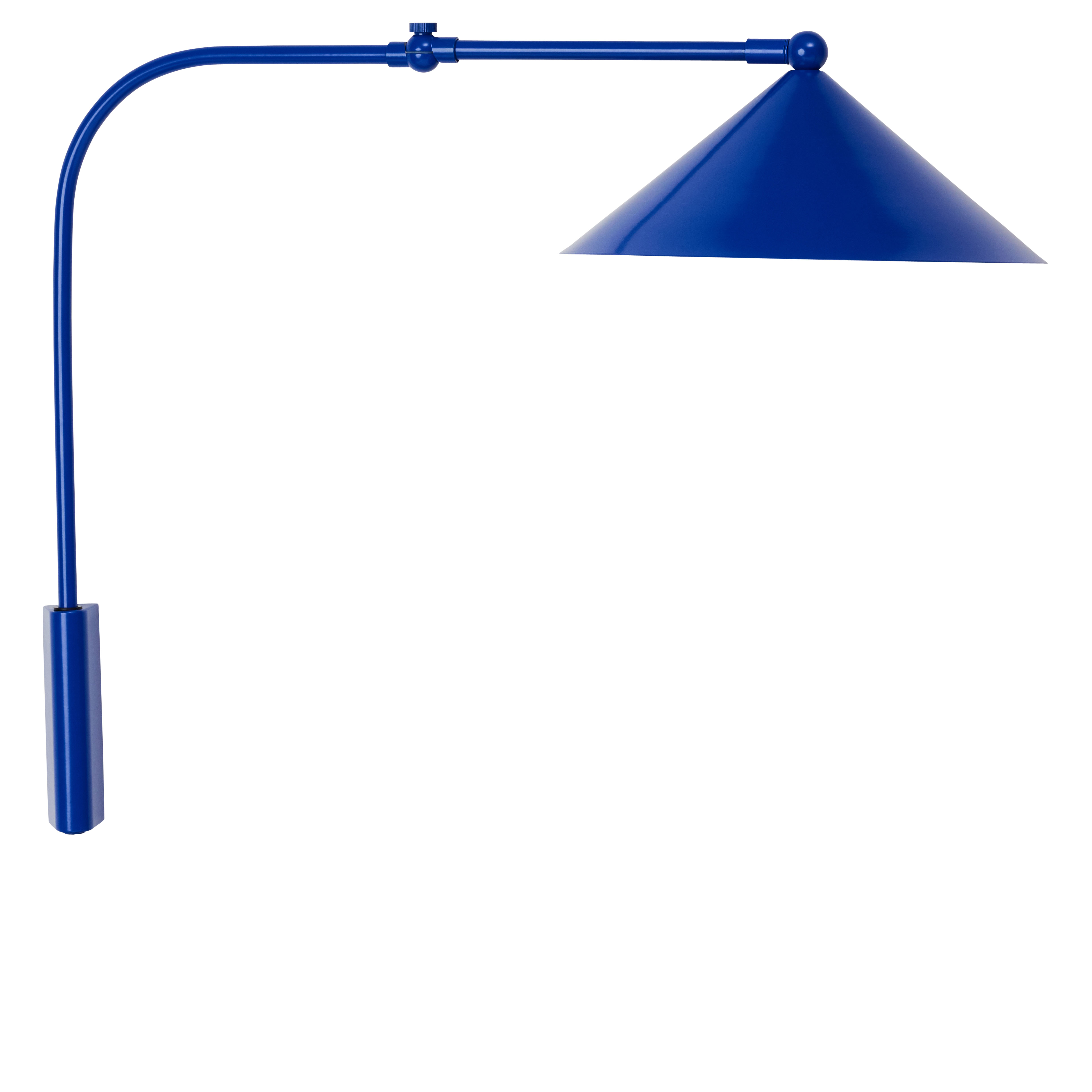 Lampe bleu en métal H51x60x27cm