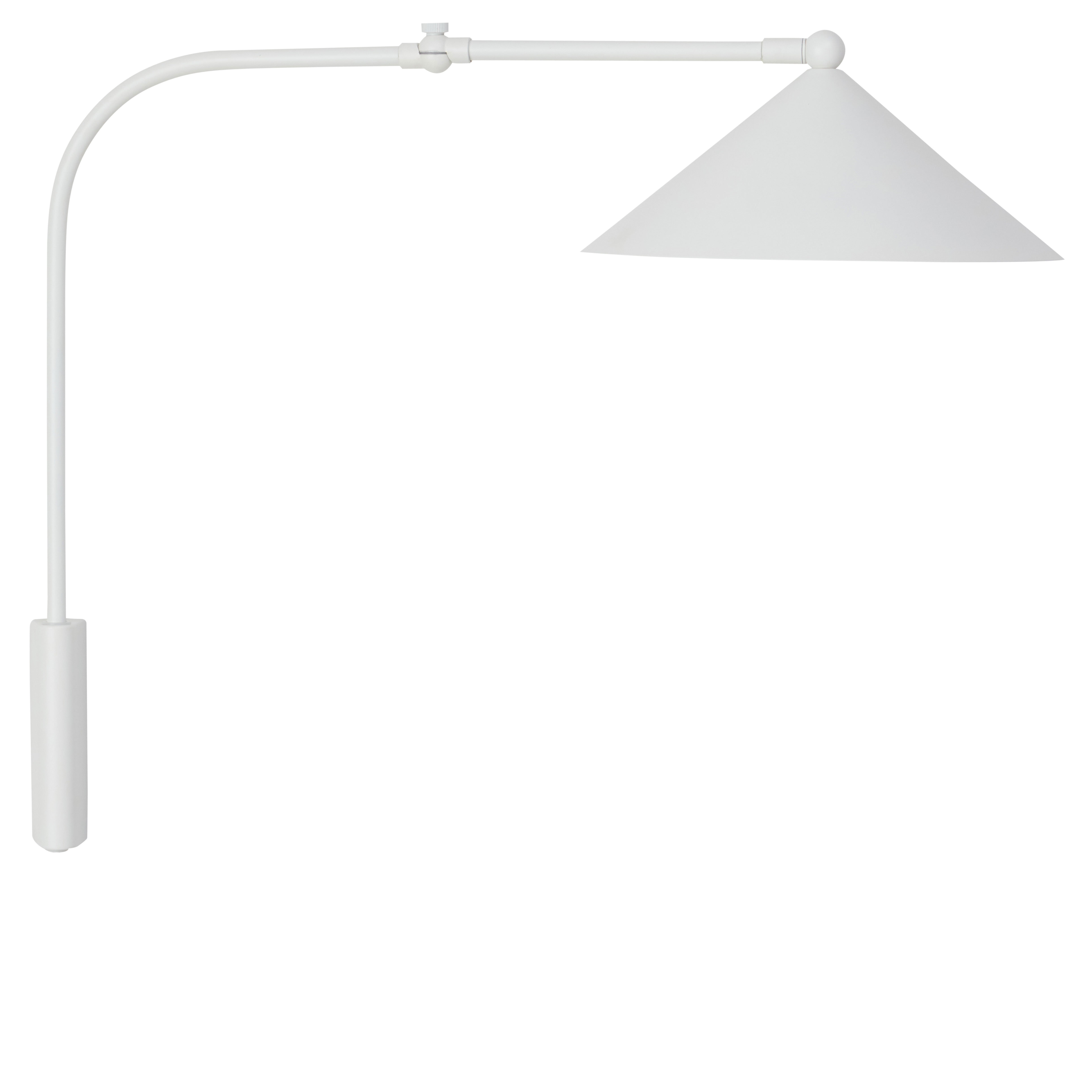 Lampe blanc en métal H51x60x27cm