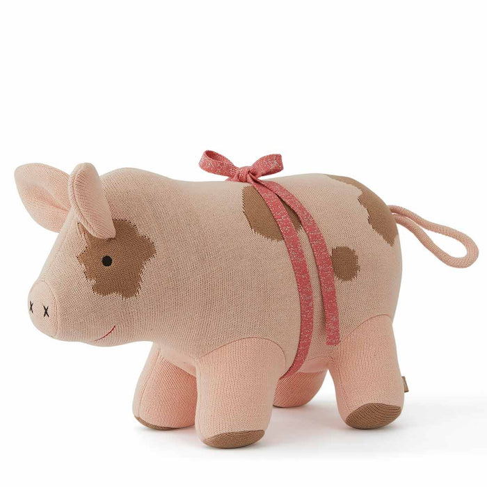 Peluche Sofie le cochon rose en coton et en polyester H32x44x19cm